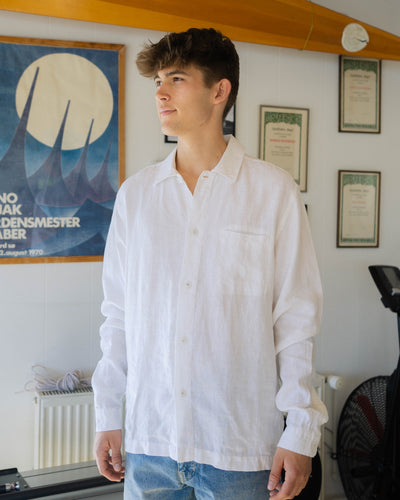 Brenti Linen Shirt - Off White