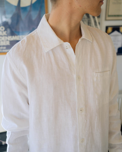 Brenti Linen Shirt - Off White