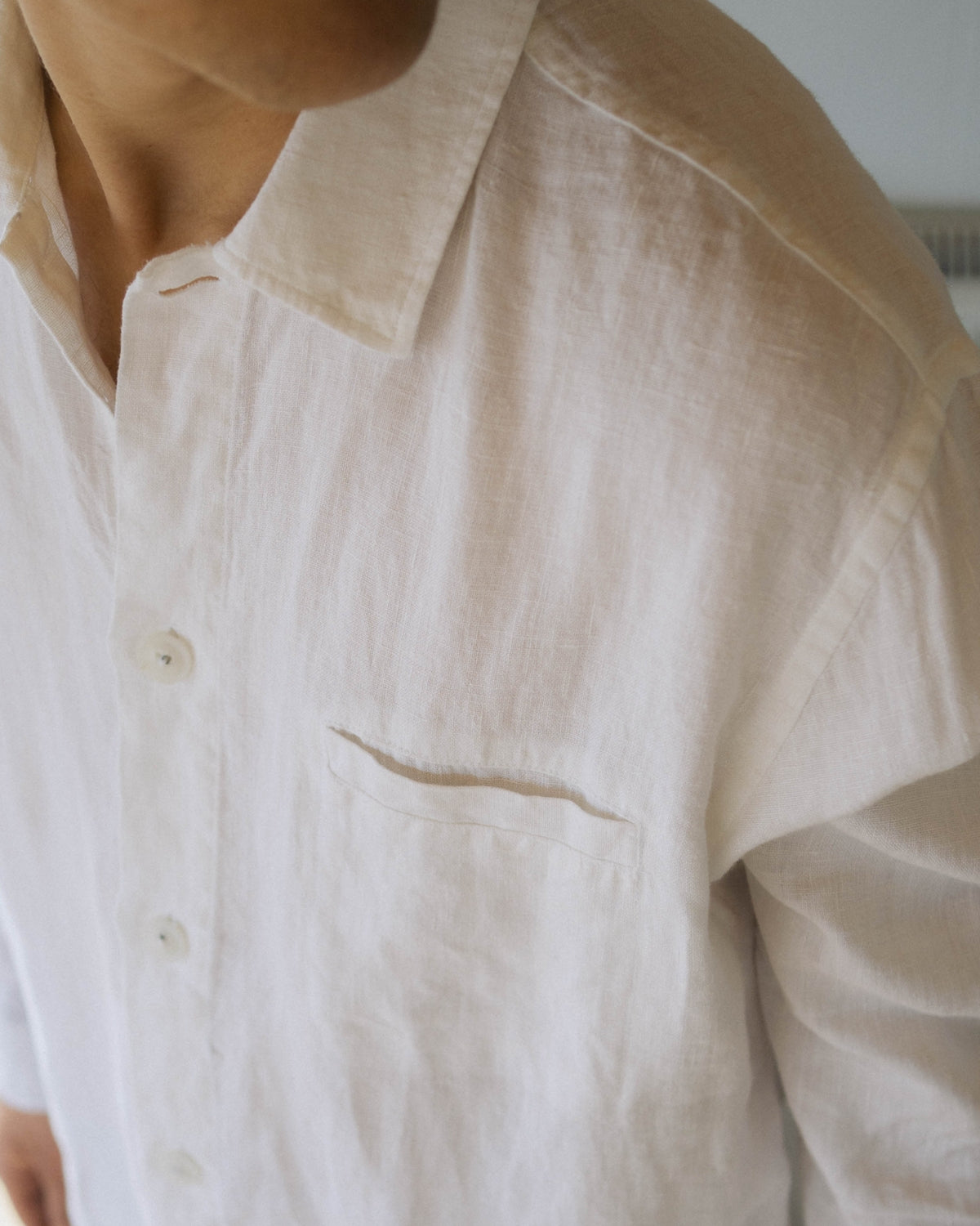 Brenti Linen Shirt - Off White