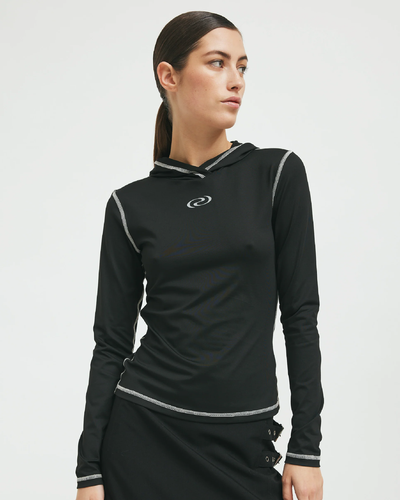 AliRS Hoodie Blouse - Black