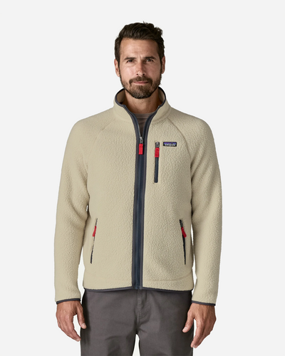 M's Retro Pile Jkt - Pelican w/Smolder Blue