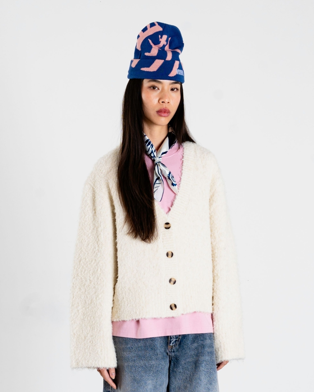 Ea Teddy Cardigan - Off White
