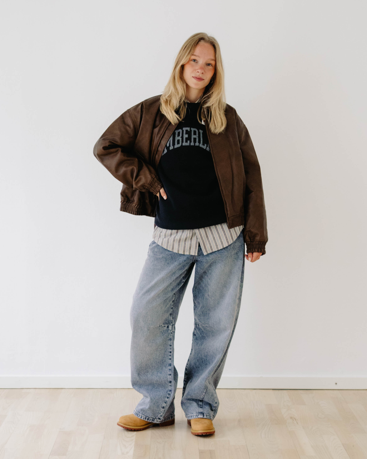 Bue Bomber Jacket - Dark Brown