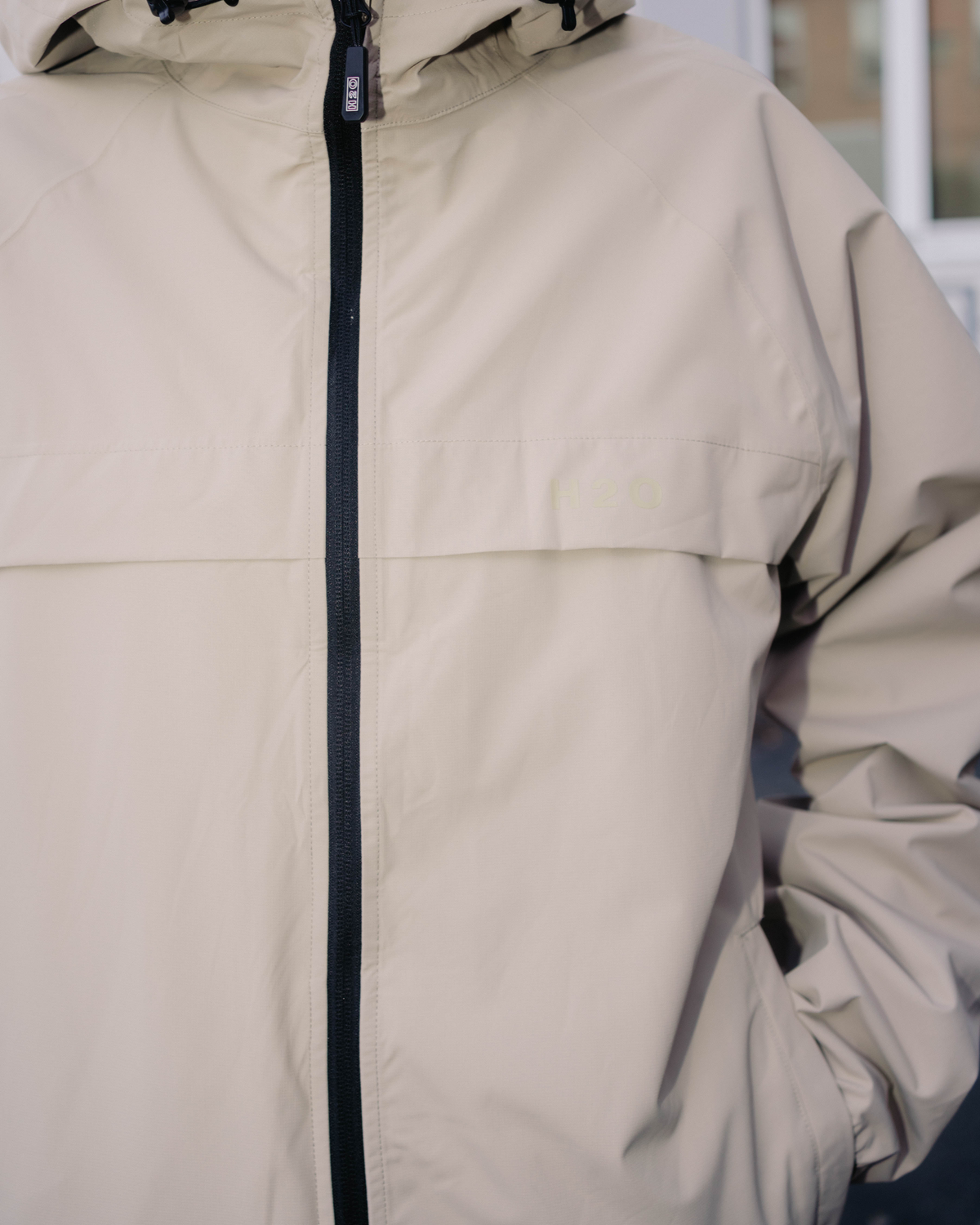 Rømø LW Rain Jacket Packable - Warm Grey