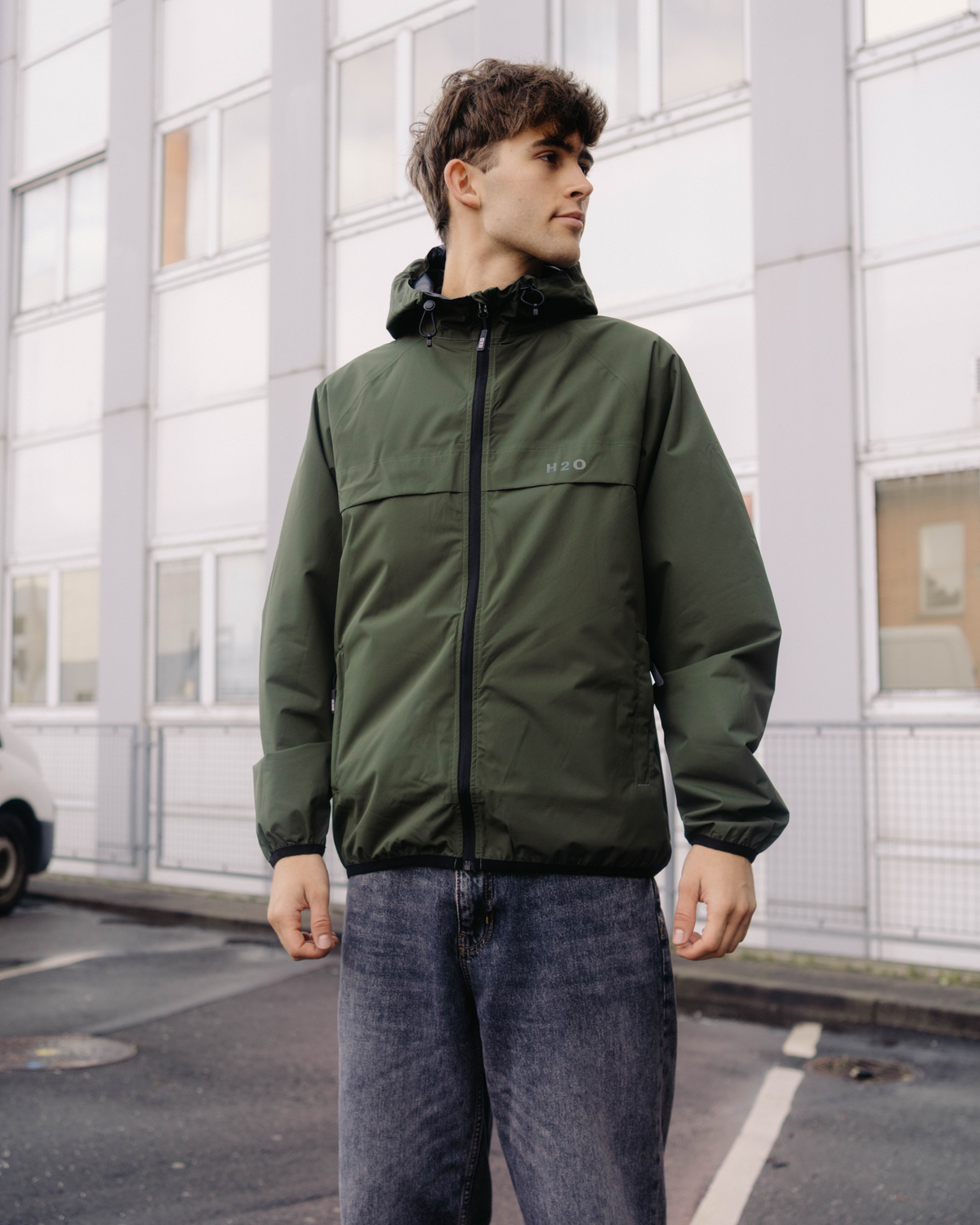 Rømø LW Rain Jacket Packable - Army