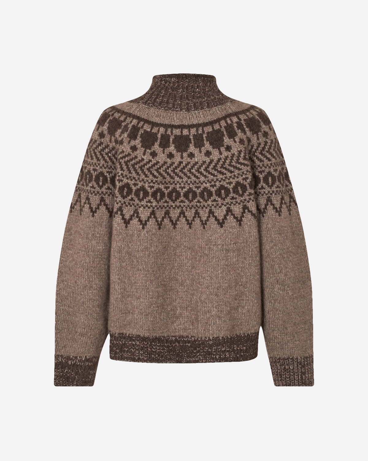 Ciana - Brown Fair Isle