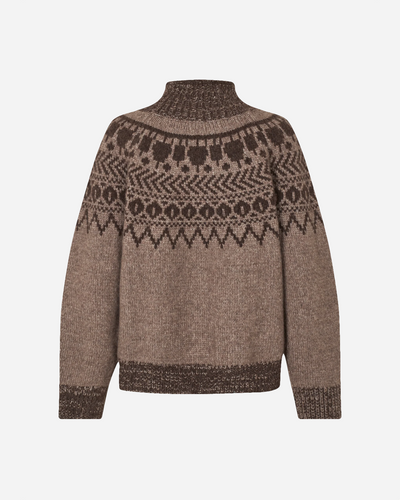 Ciana - Brown Fair Isle