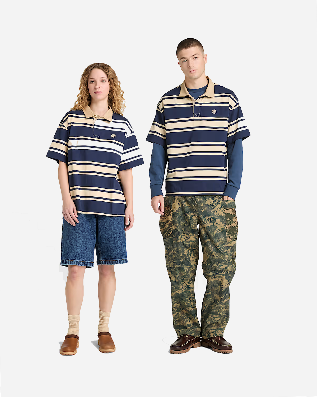 SS Striped Rugby Polo