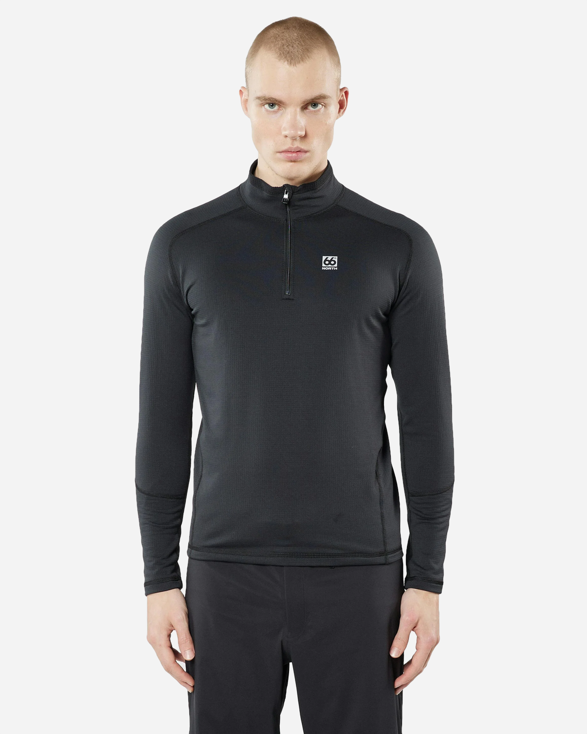 Grettir Zip Neck - Black