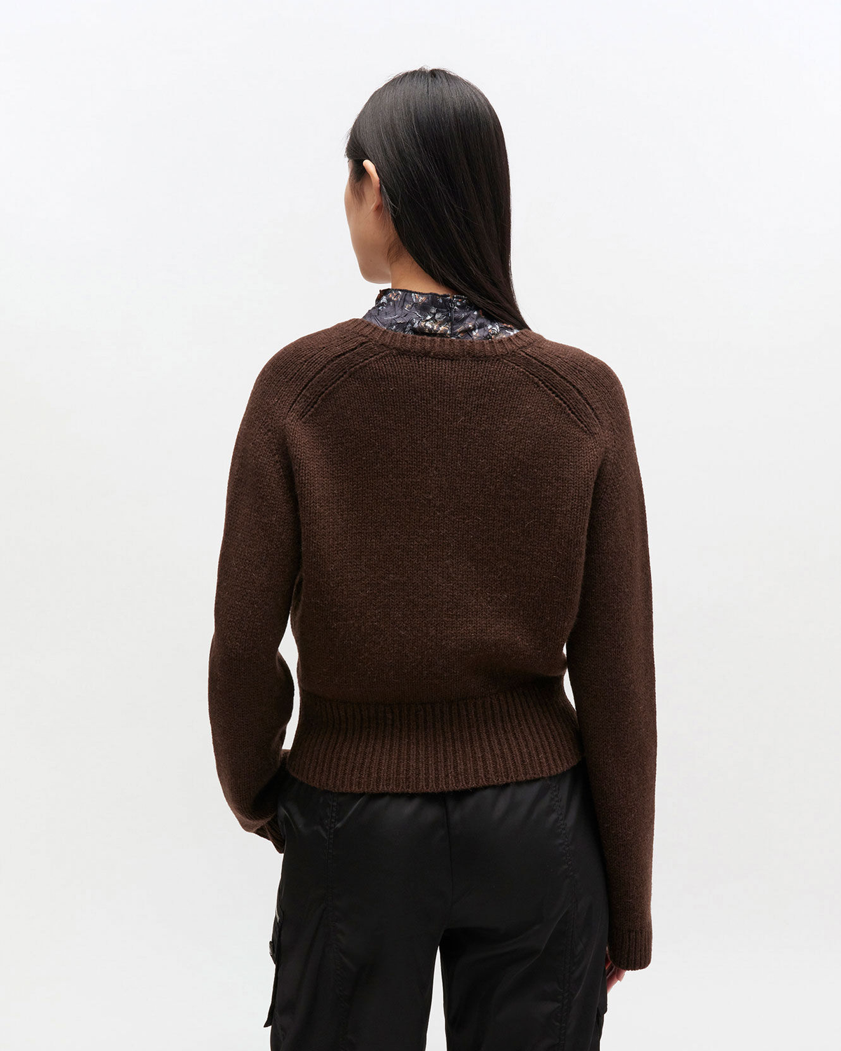 Wool Yak Mix Deep V-neck