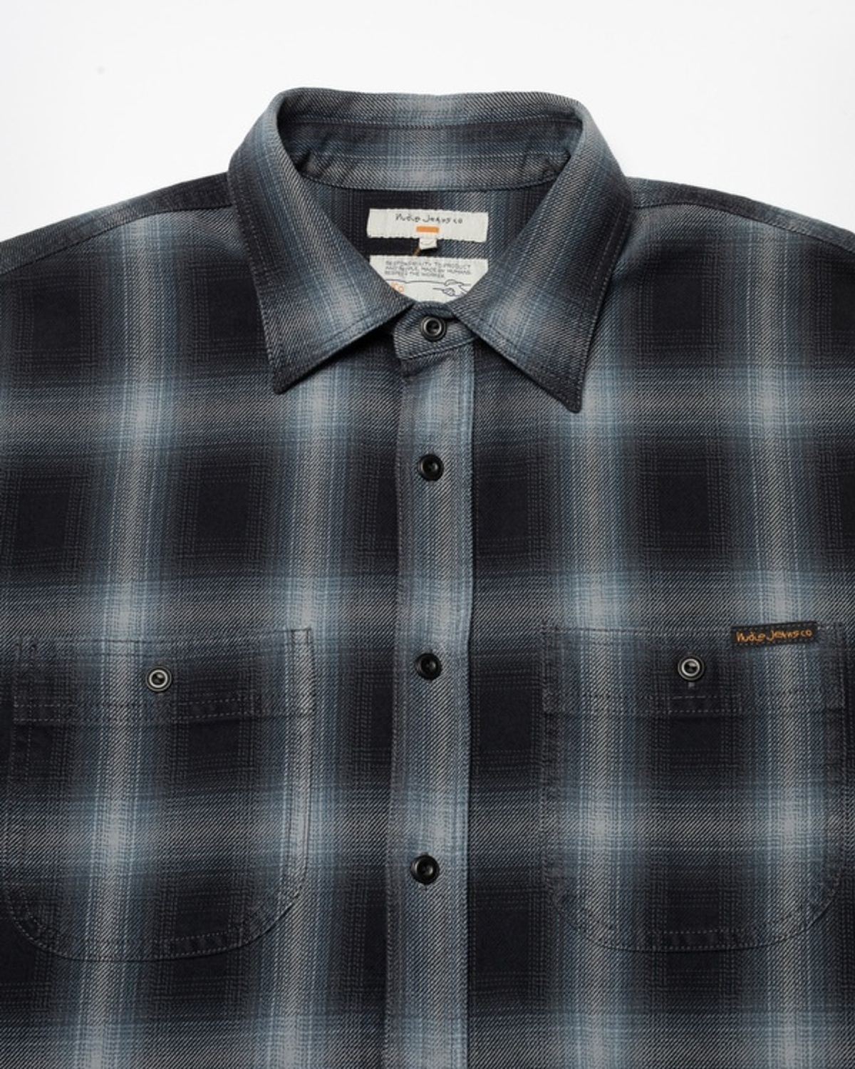 Julian Worker Shadow Check Shi - Black