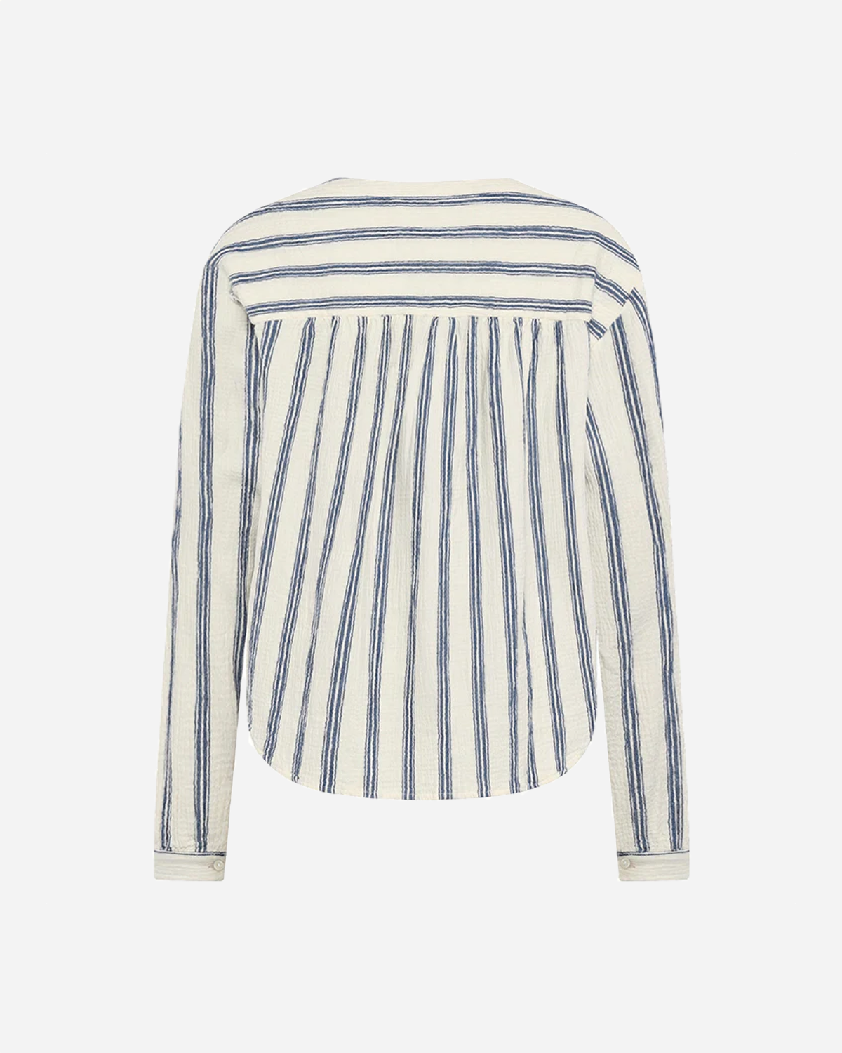 Poppy stripe blouse - Cream/ocean