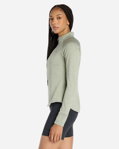 Athletics Heat Grid 1/2 Zip - Garter Snake Heather