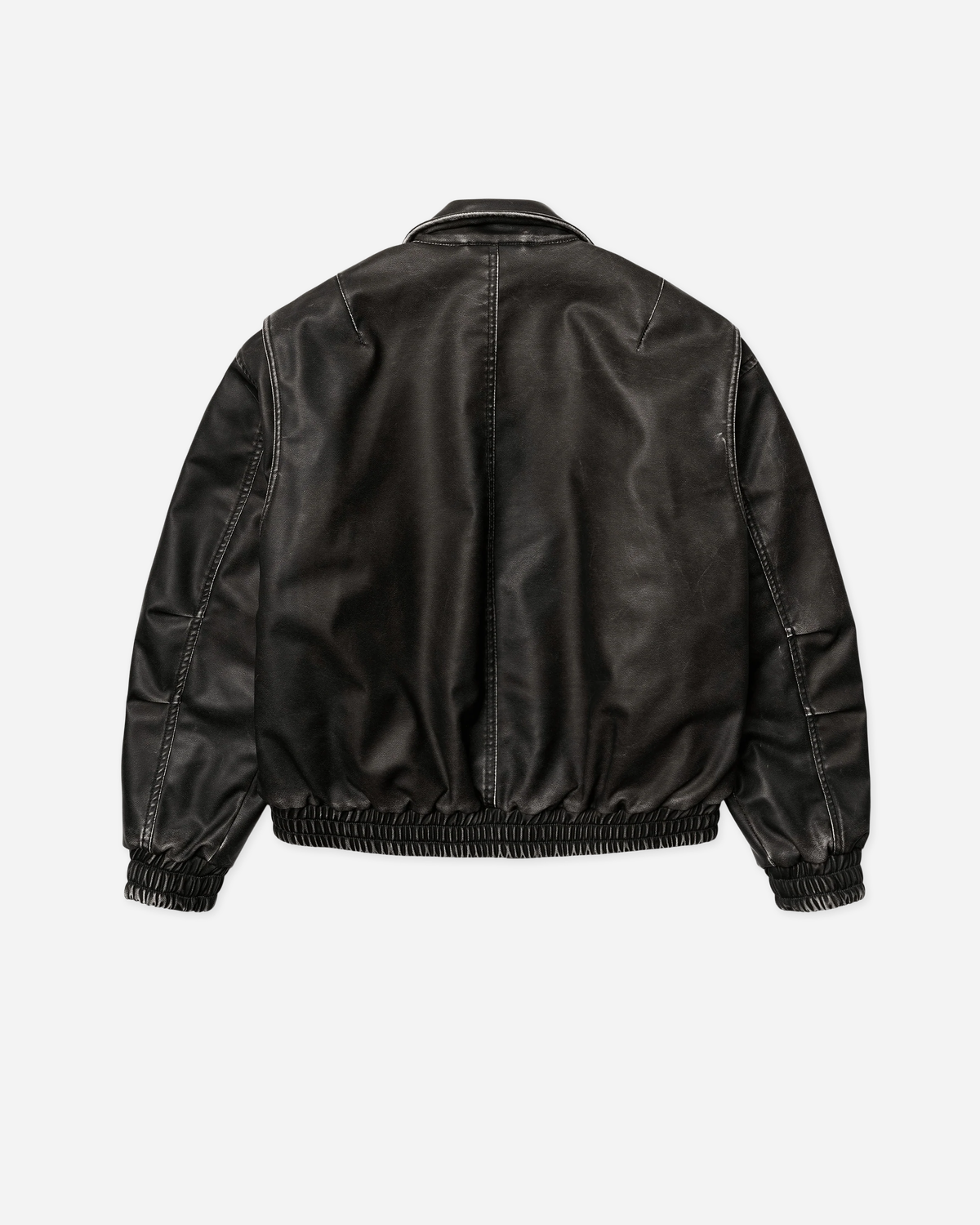 Bue Washed PU Jacket
