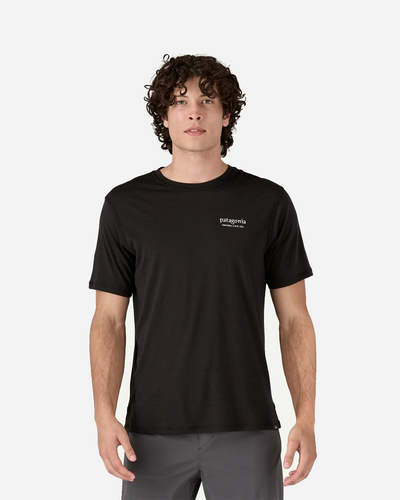 M's Cap Cool Merino Blend Graphic Shirt - Heritage Header: Black