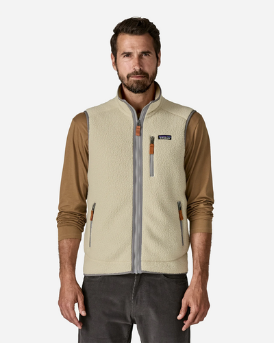 M's Retro Pile Vest - Pelican w/Smolder Blue