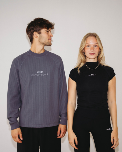 Wmns Mock Neck Stretch T-shirt - Black Onyx