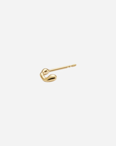 Halvandet Stud - Goldplated Silver