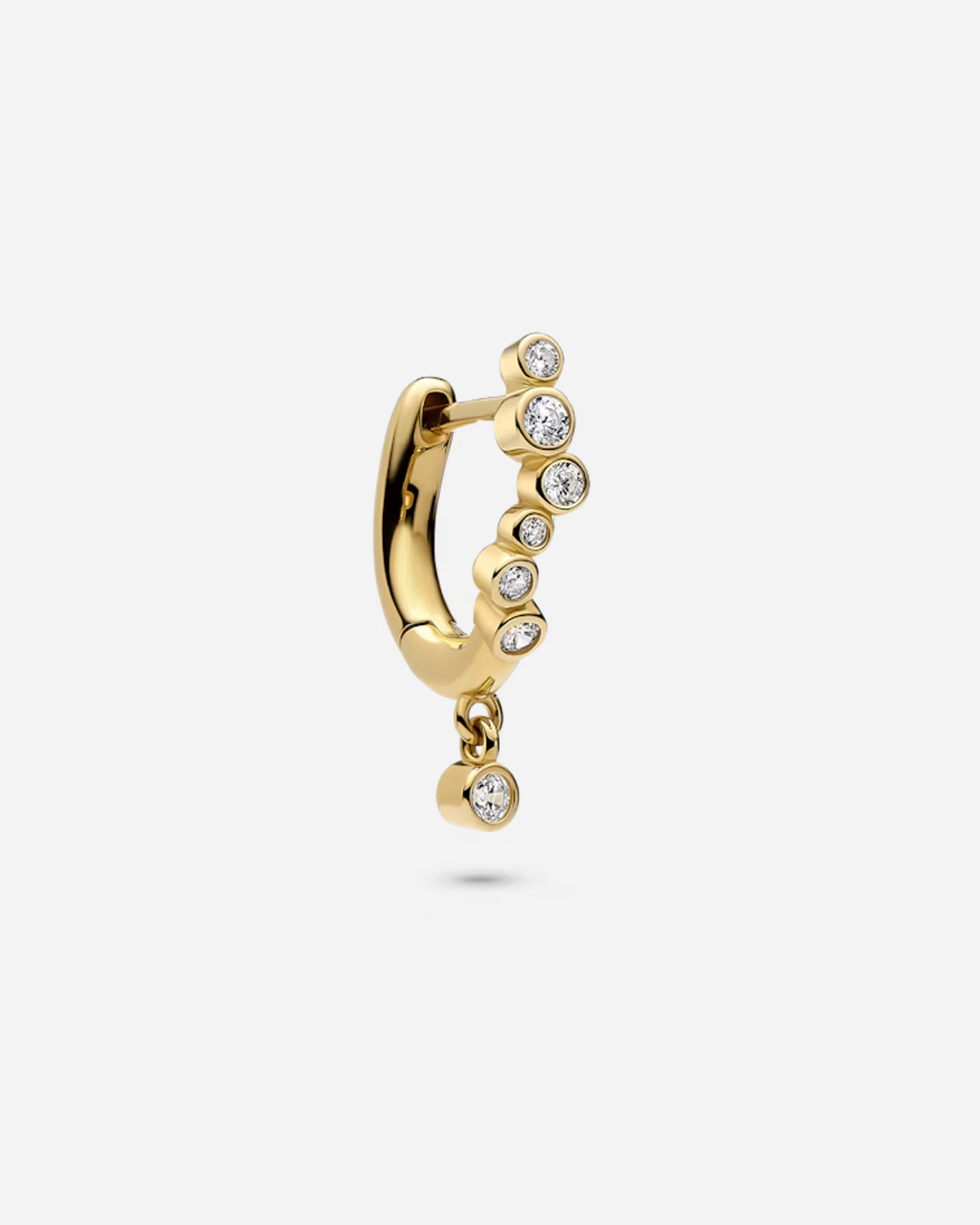 Nova Drop Huggie Gold - Left