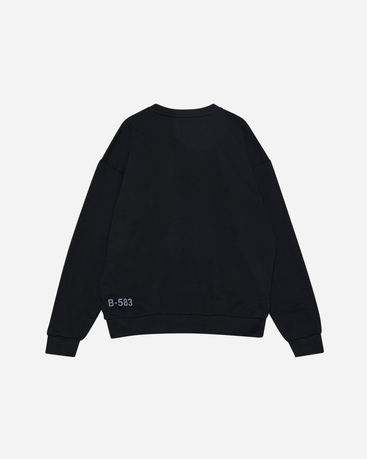 Halo Graphic Boxy Crew - Black