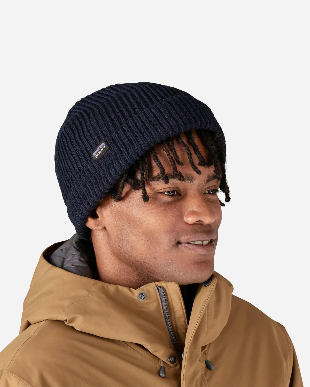 Fishermans Rolled Beanie - Navy Blue