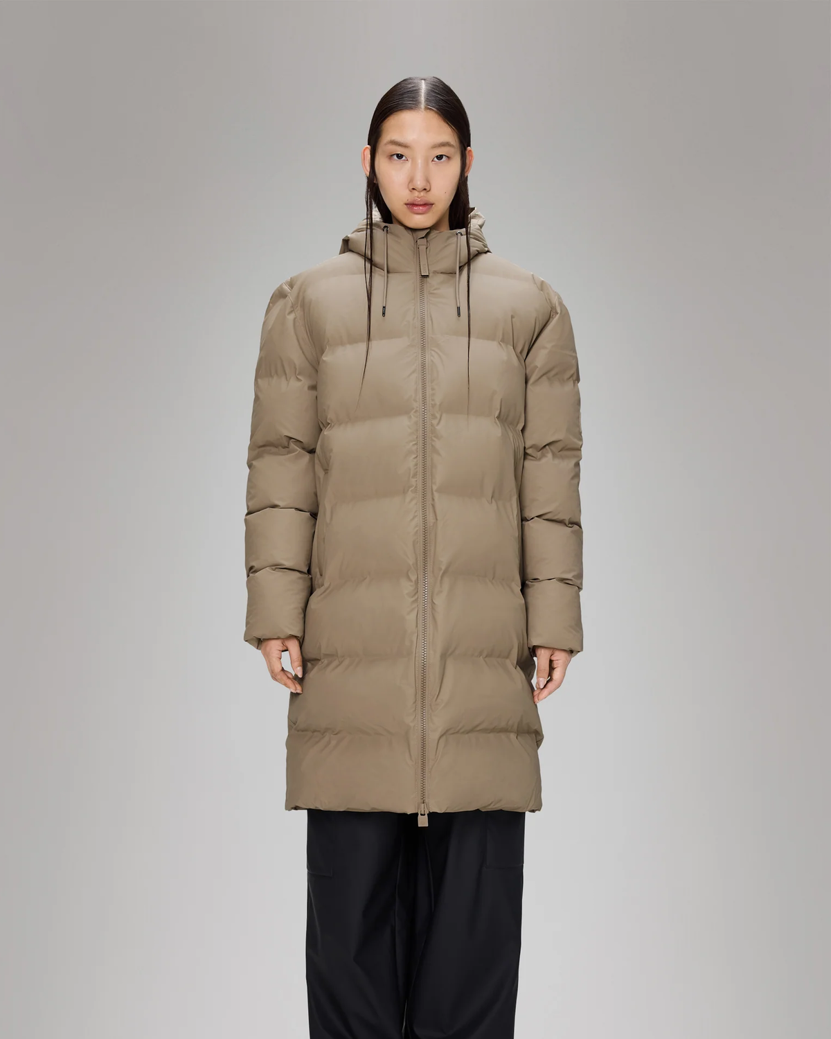Alta Longer Puffer Jacket W3T4 - Beige