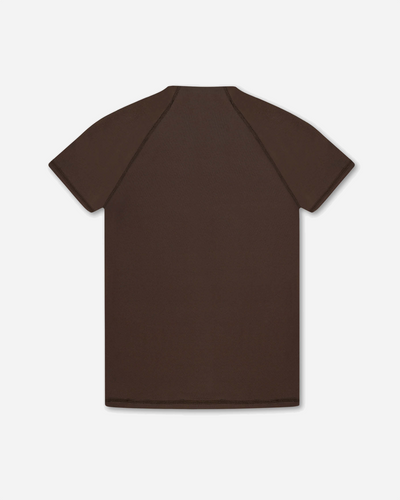 Wmns Mock Neck Stretch T-shirt - Delicioso