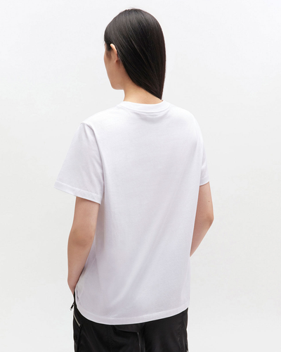 Basic Cotton Jersey Neon Kitty T-shirt - Bright White