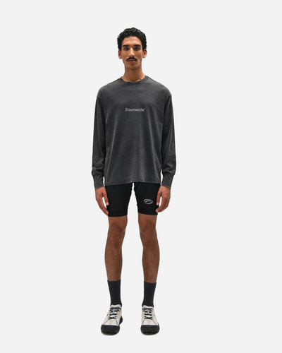 Baumwolle Longsleeve - Dark / Grey