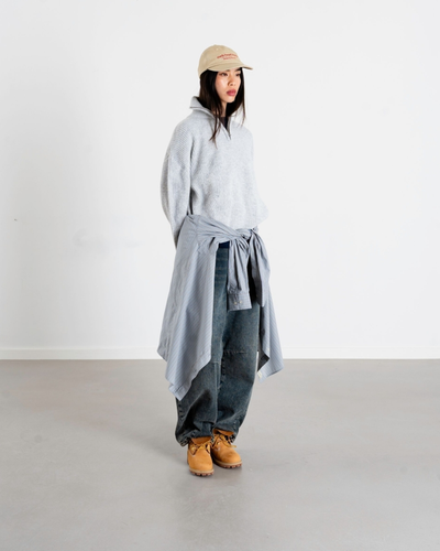 Fang Half Zip Knit - Light Grey