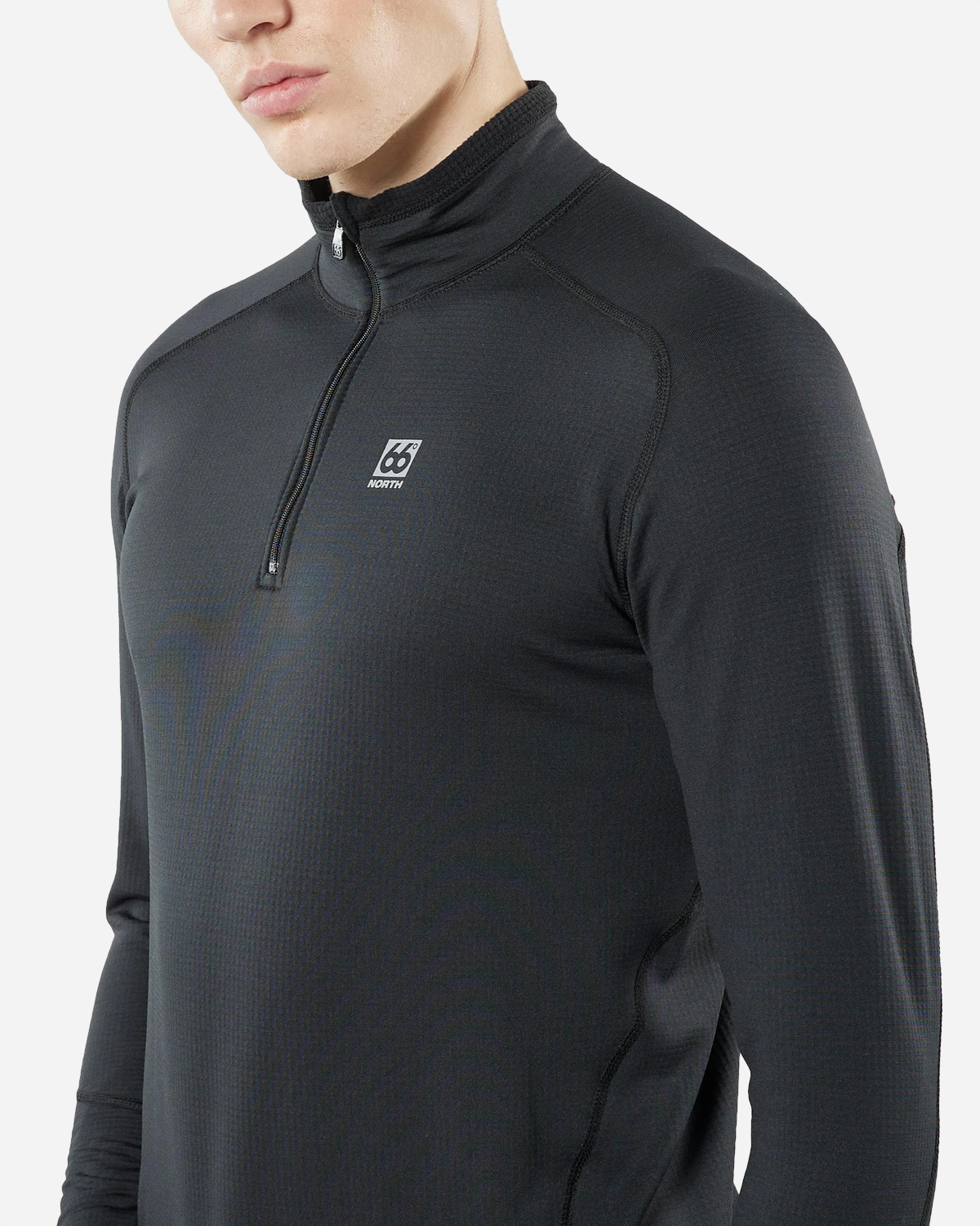 Grettir Zip Neck - Black