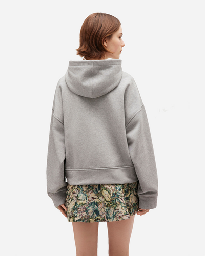 Heavy Terry Jersey Zip Hoodie - Paloma Melange