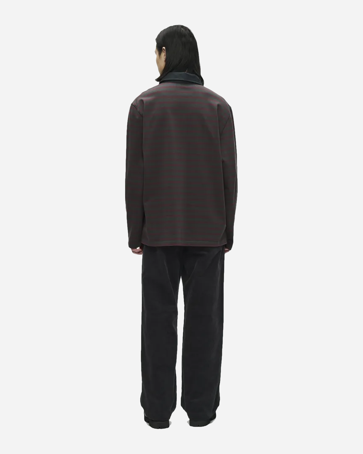 WWLandon polo - Black sand stripe