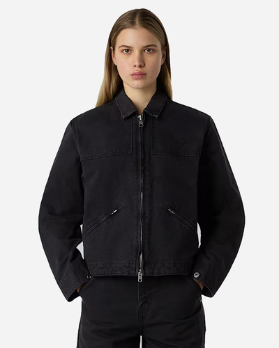 Womens Cedar Canvas Work Jacket - Black