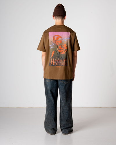 Baine Flower Tee - Dark Brown