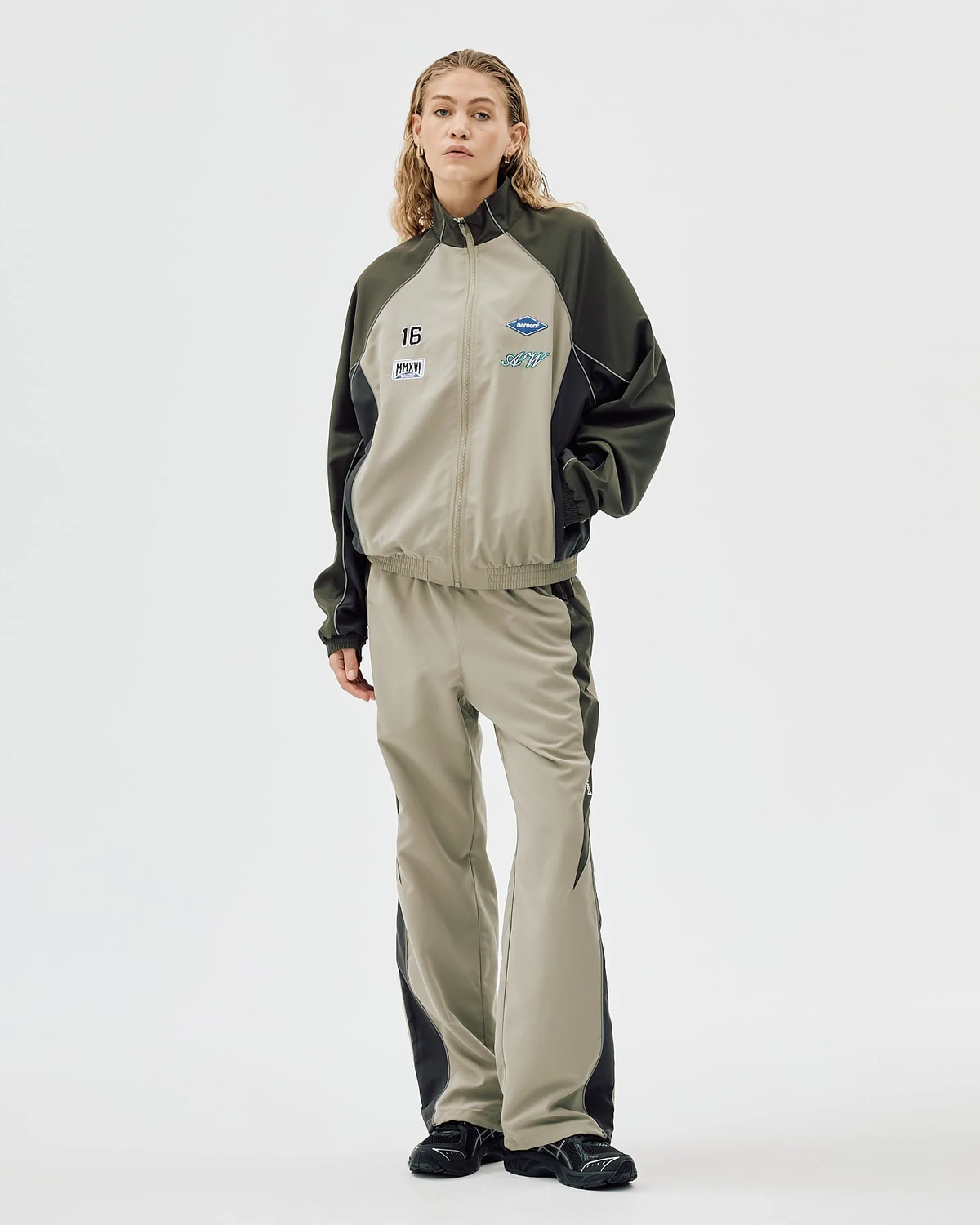 Relaxed Track Pants Two-Tone