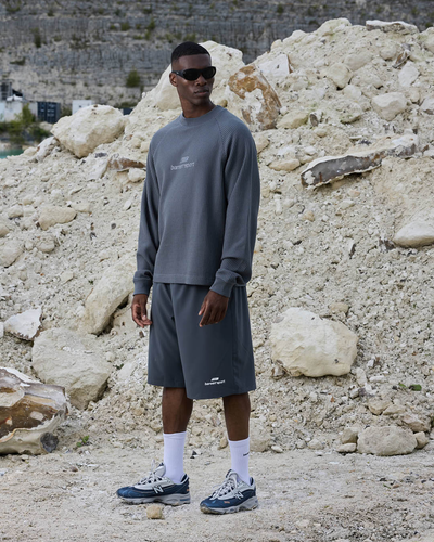 Waffle Raglan Longsleeve - Iron Gate
