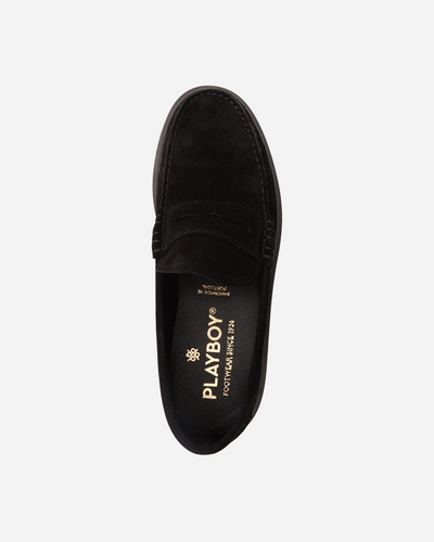 Playboy Footwear Austin - Black suede