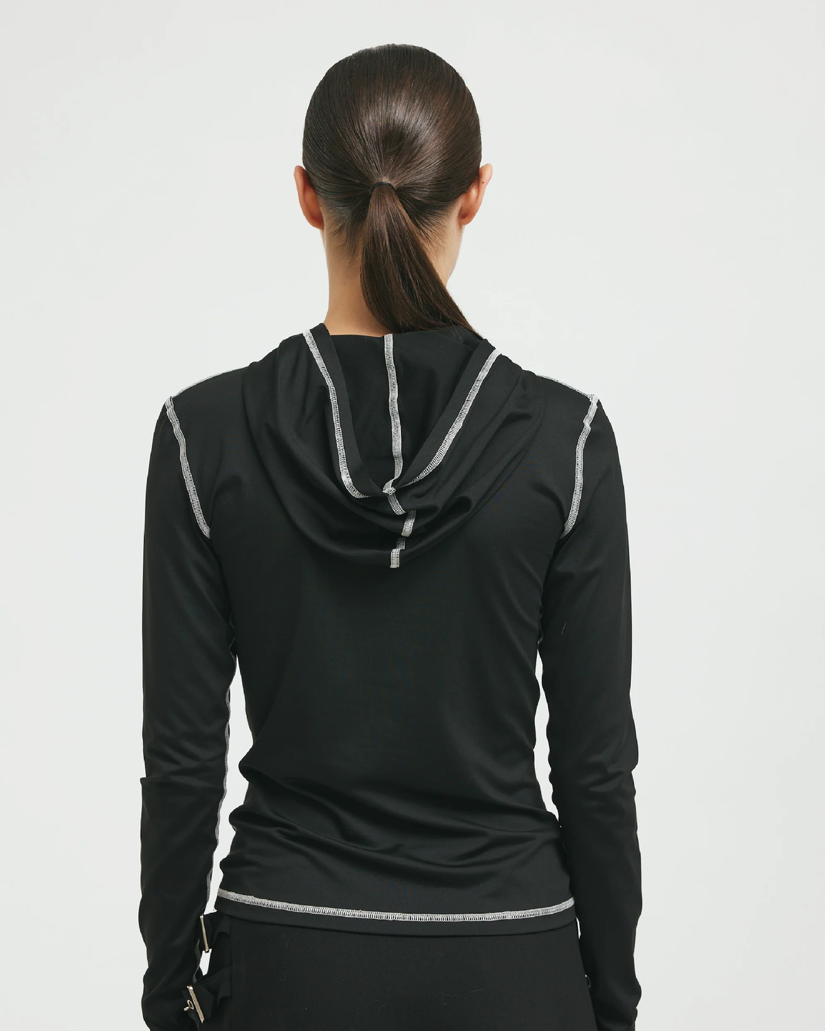 AliRS Hoodie Blouse - Black