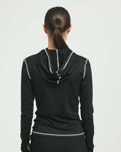 AliRS Hoodie Blouse - Black