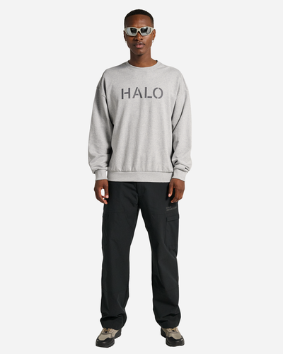 Halo Uniform Boxy Crew - Light Grey Melange