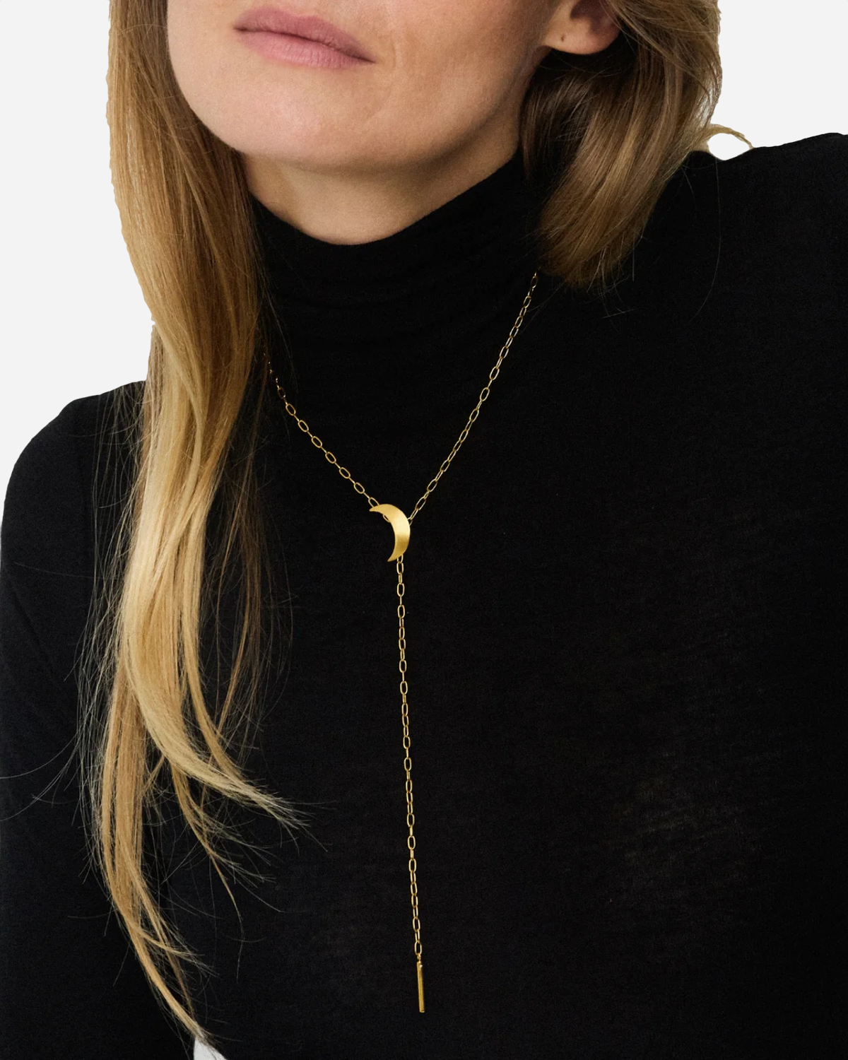 Half Moon Tie Necklace