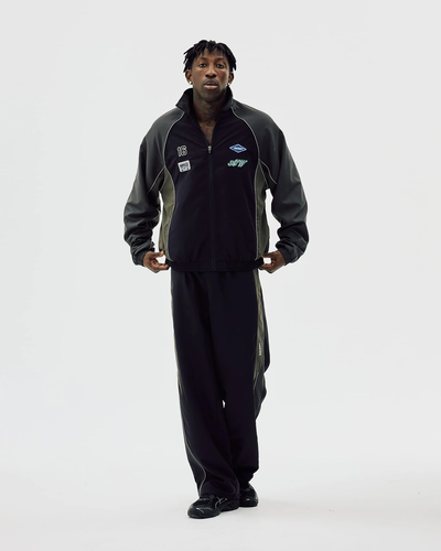 Oversized Track Jacket - TwoTone / Meteorite