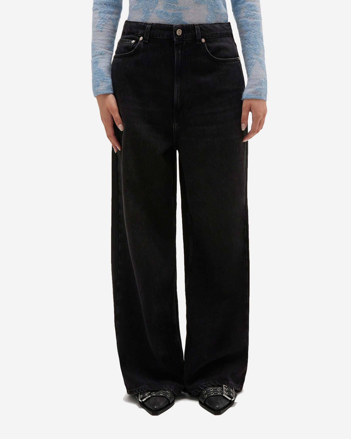 Soft Rigid Denim Baggy Jeans