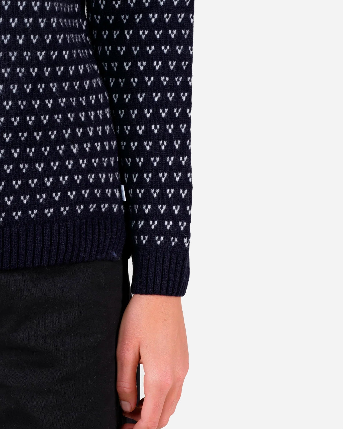 Mika Knit - Navy/Cream