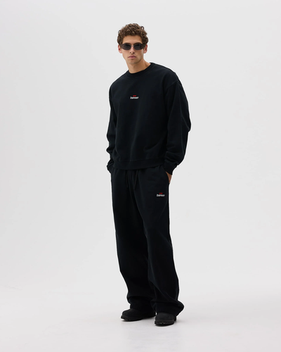 Oversized Crewneck Men Logo 3.0 - Black