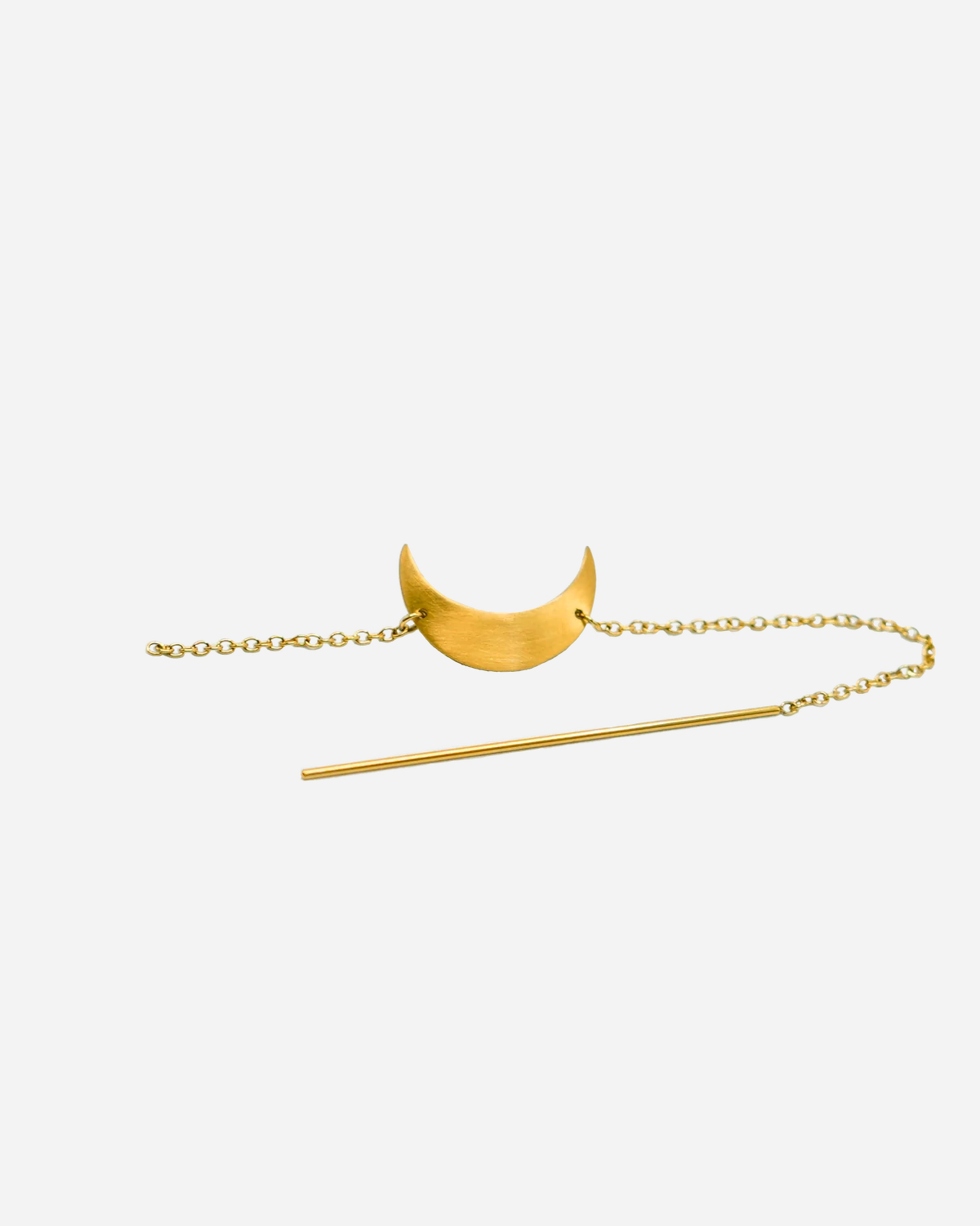 Big Half Moon chain earring