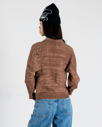 Mouls Knitted Polo - Dark Brown