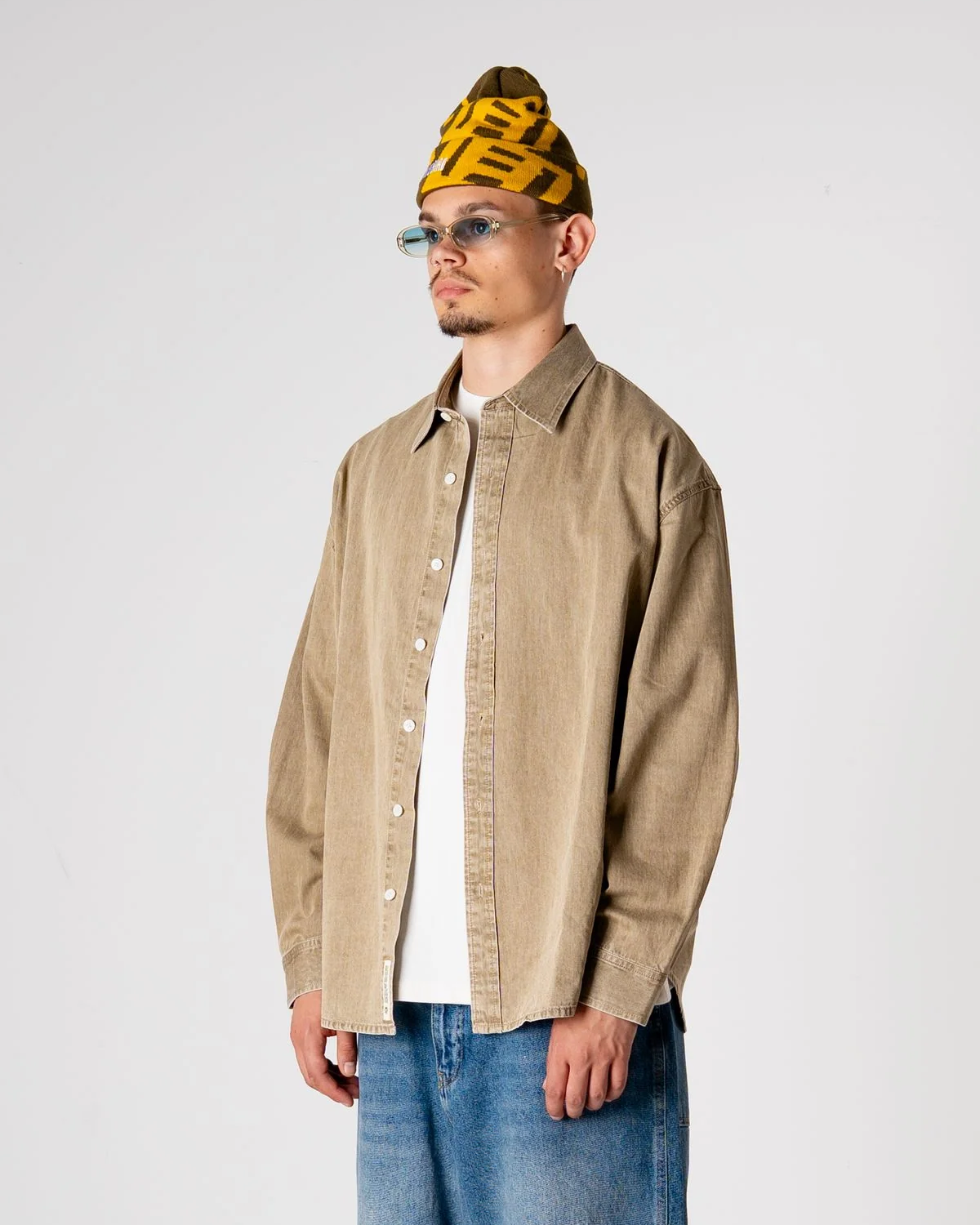 Jong Washed Shirt - Stone