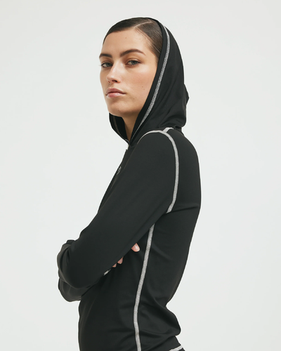 AliRS Hoodie Blouse - Black